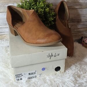 Style & Co. Women's Brown Cognac Mules